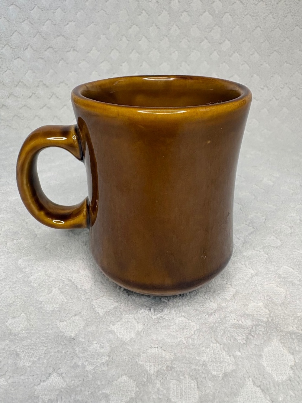 Vintage Votex Brown Ceramic Coffee Mug | Stoneware Coffee Cup | Rustic Retro Mug